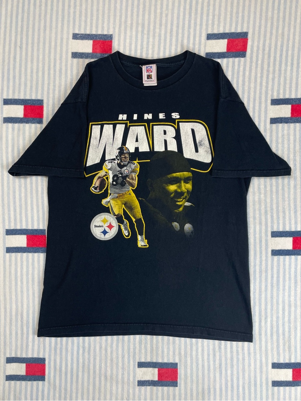 Vintage NFL Hines Ward Pittsburgh Steelers football short sleeve tee shirt